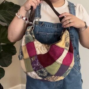 Vintage patch handbag